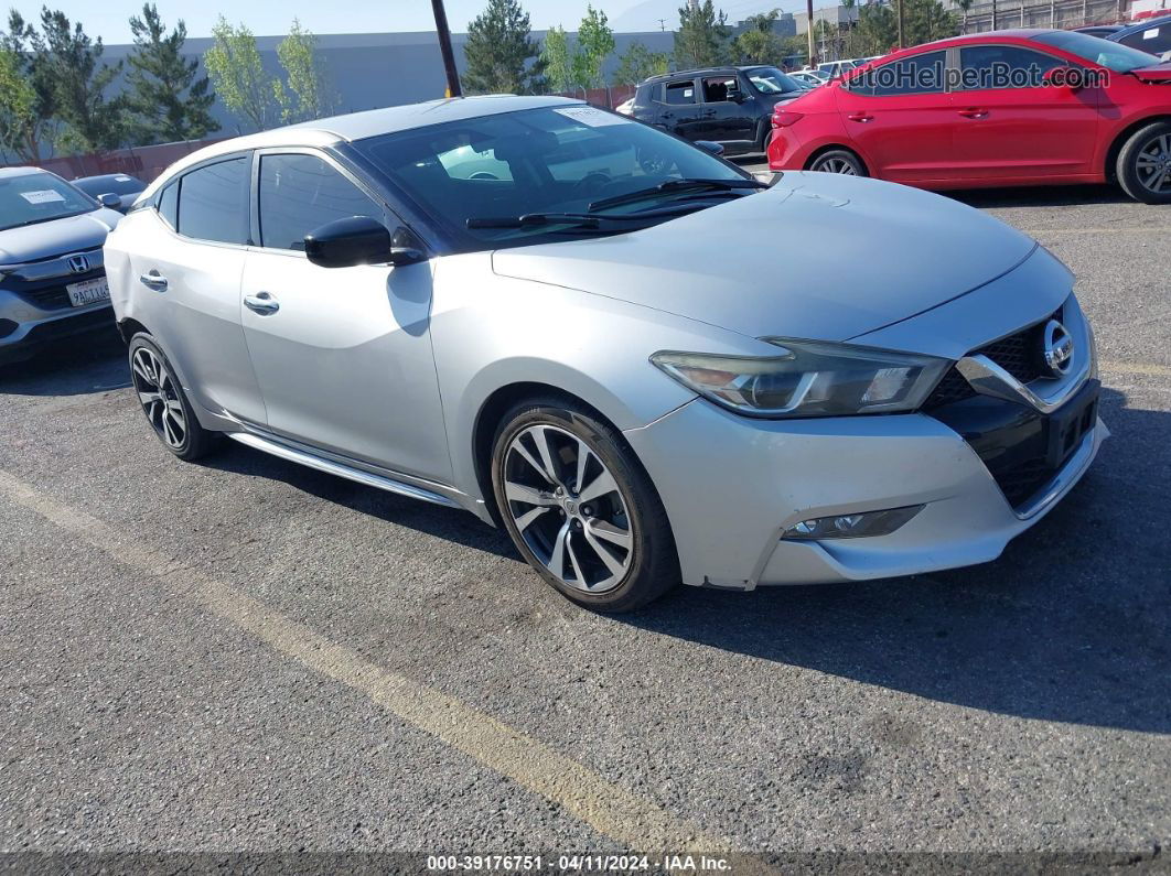 2017 Nissan Maxima 3.5 S Silver vin: 1N4AA6AP1HC386637