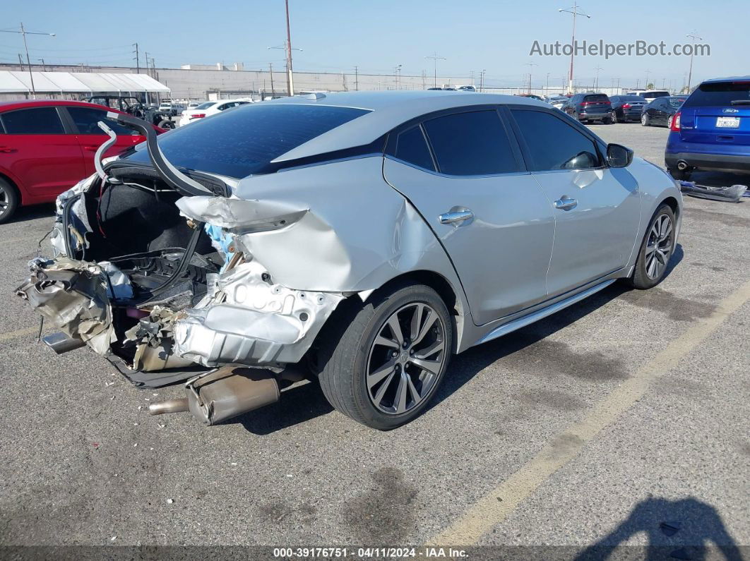 2017 Nissan Maxima 3.5 S Silver vin: 1N4AA6AP1HC386637