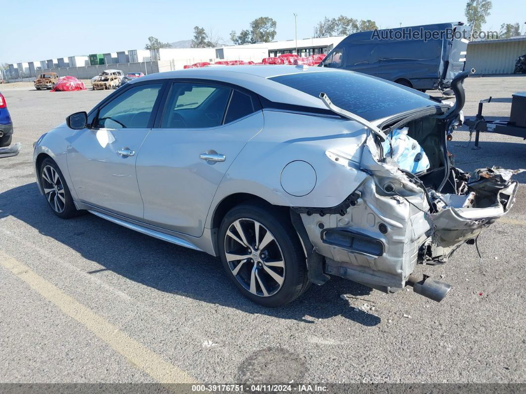 2017 Nissan Maxima 3.5 S Silver vin: 1N4AA6AP1HC386637