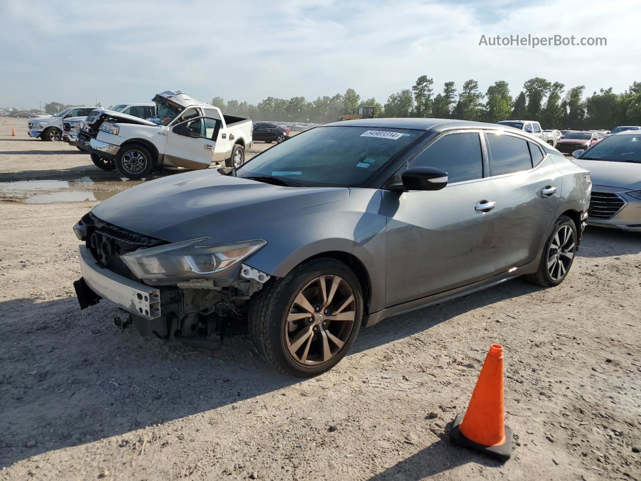 2017 Nissan Maxima 3.5s Gray vin: 1N4AA6AP1HC402609