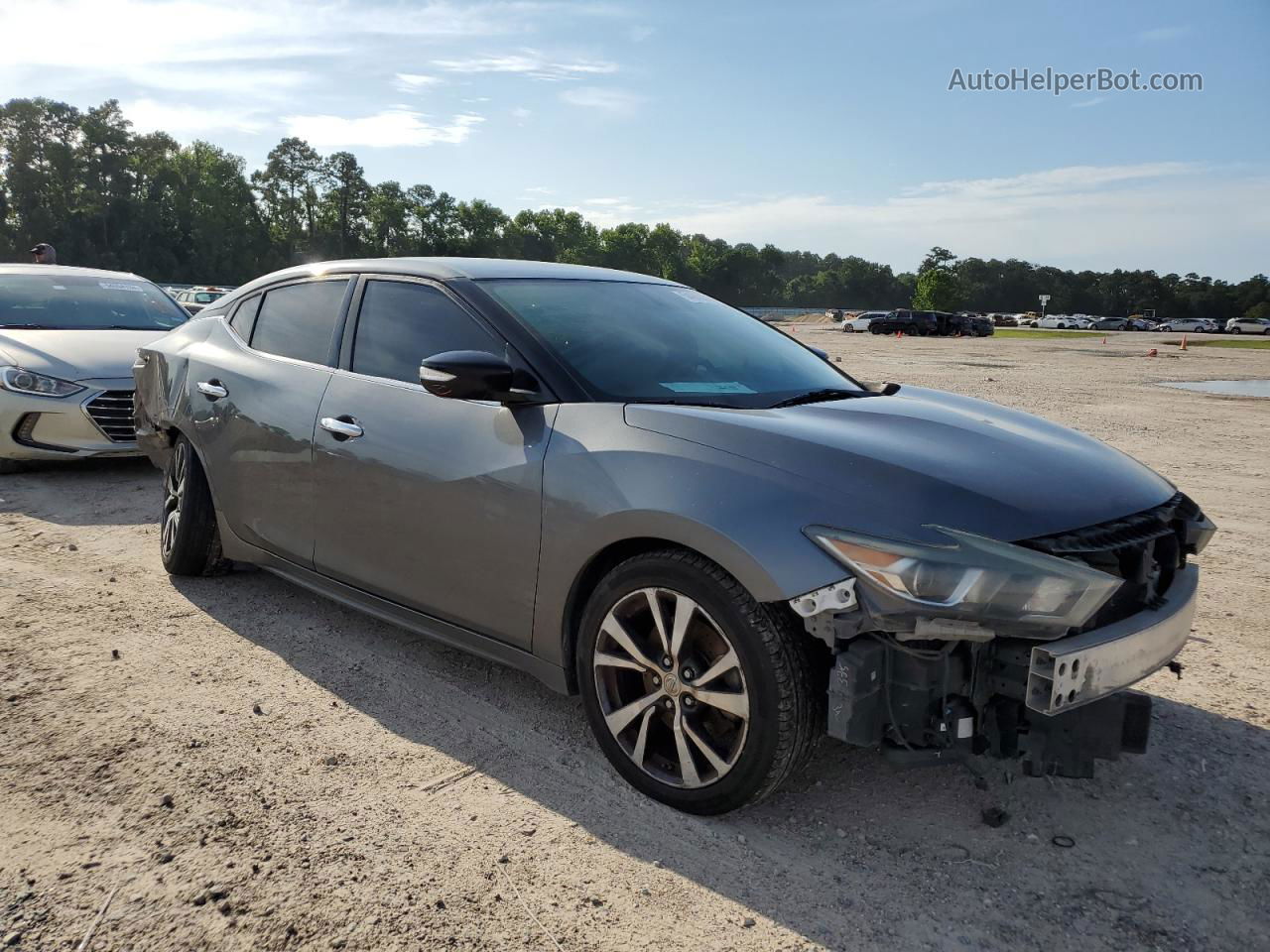 2017 Nissan Maxima 3.5s Gray vin: 1N4AA6AP1HC402609