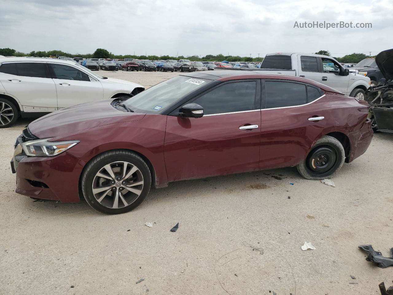 2017 Nissan Maxima 3.5s Burgundy vin: 1N4AA6AP1HC402853