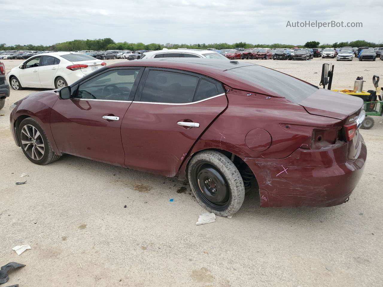 2017 Nissan Maxima 3.5s Burgundy vin: 1N4AA6AP1HC402853