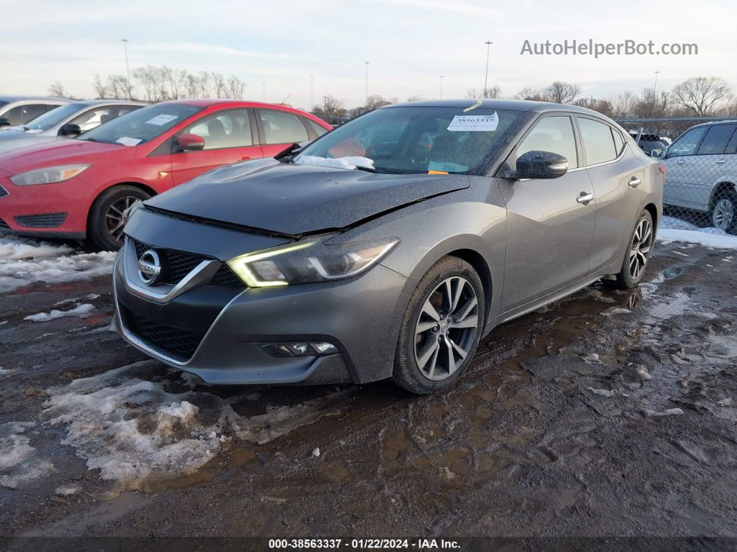 2017 Nissan Maxima 3.5 Sv Gray vin: 1N4AA6AP1HC411245