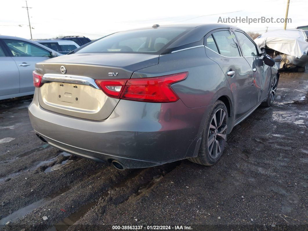 2017 Nissan Maxima 3.5 Sv Gray vin: 1N4AA6AP1HC411245