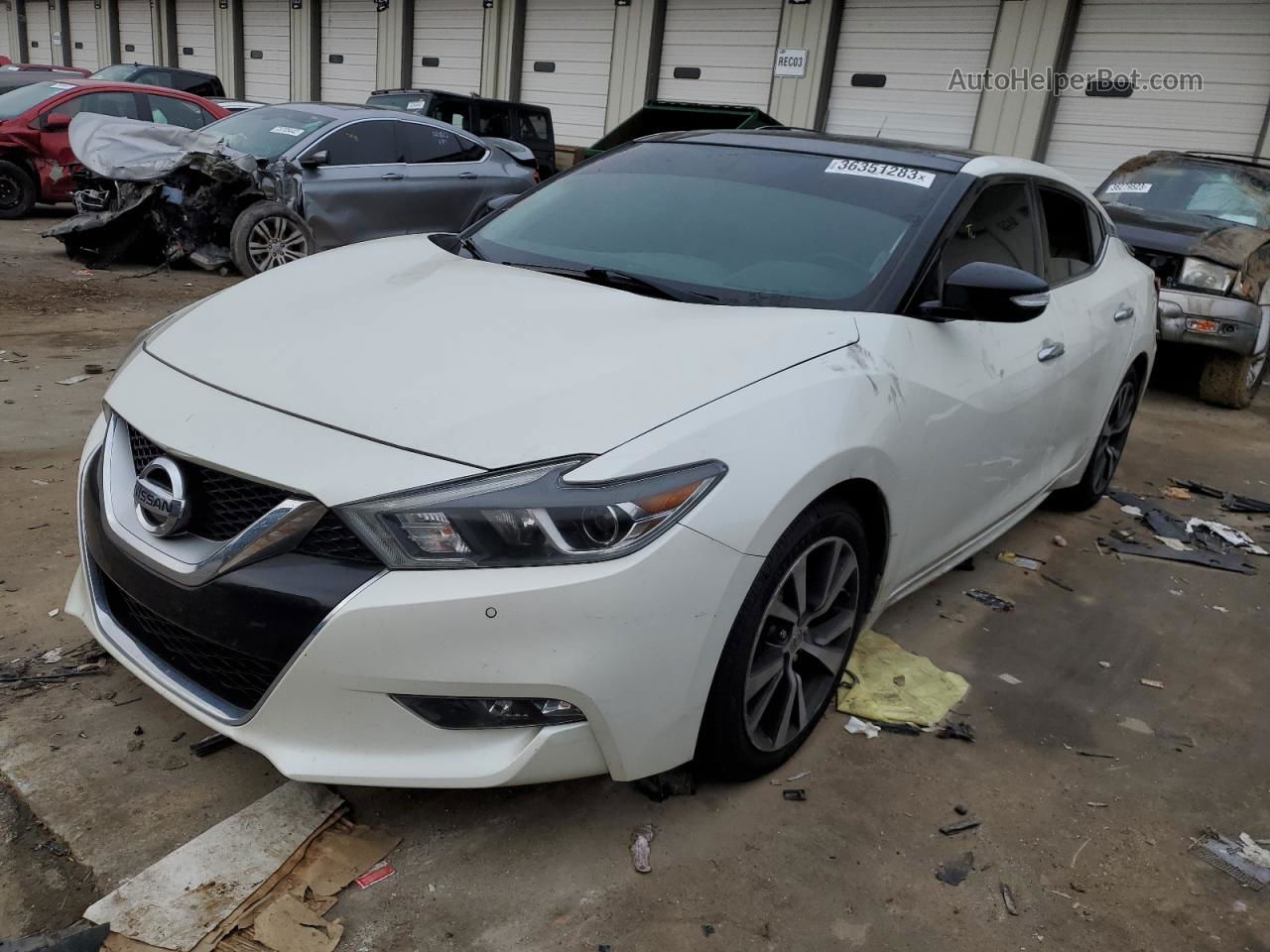 2017 Nissan Maxima 3.5s White vin: 1N4AA6AP1HC418891