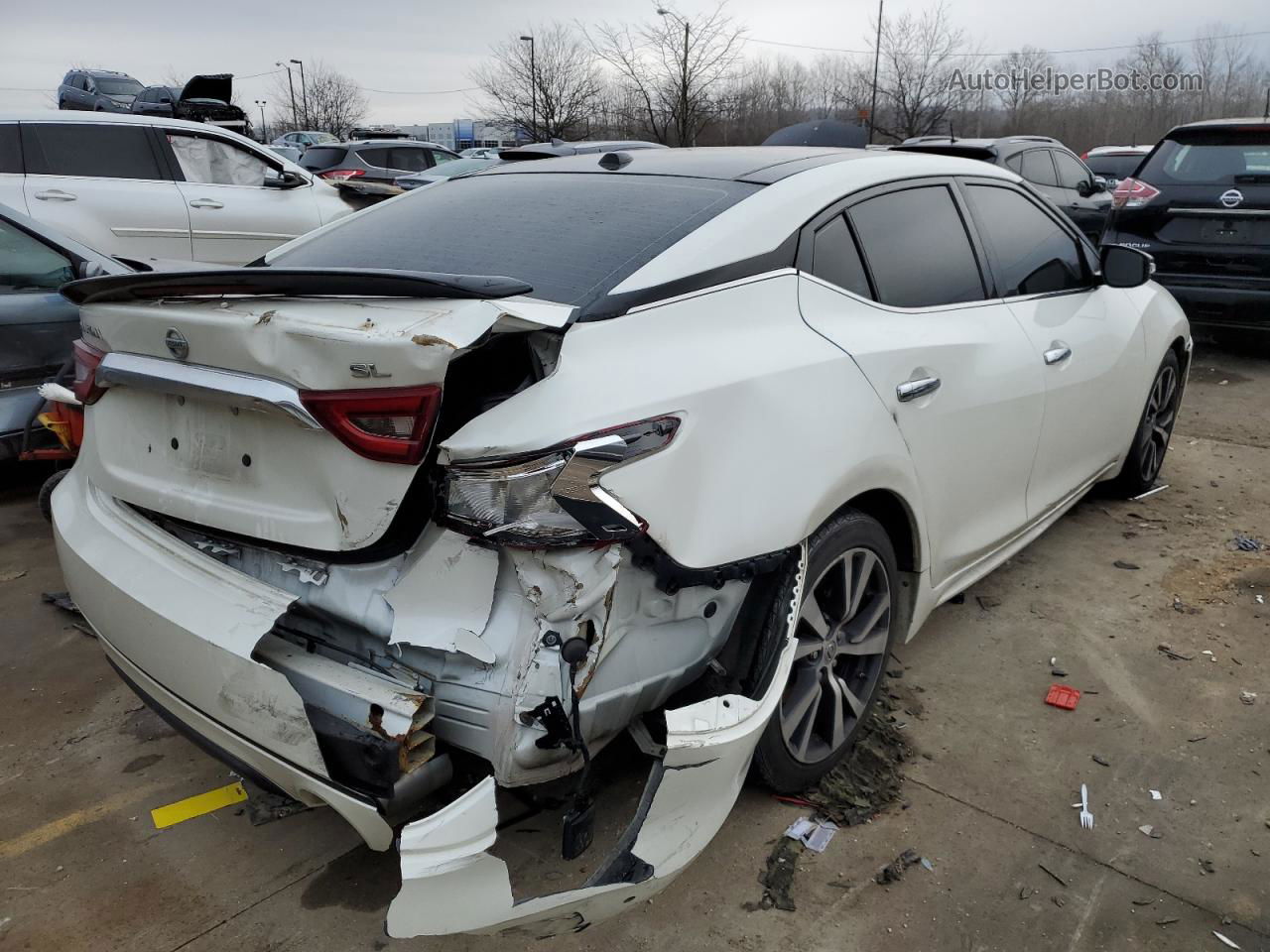 2017 Nissan Maxima 3.5s White vin: 1N4AA6AP1HC418891