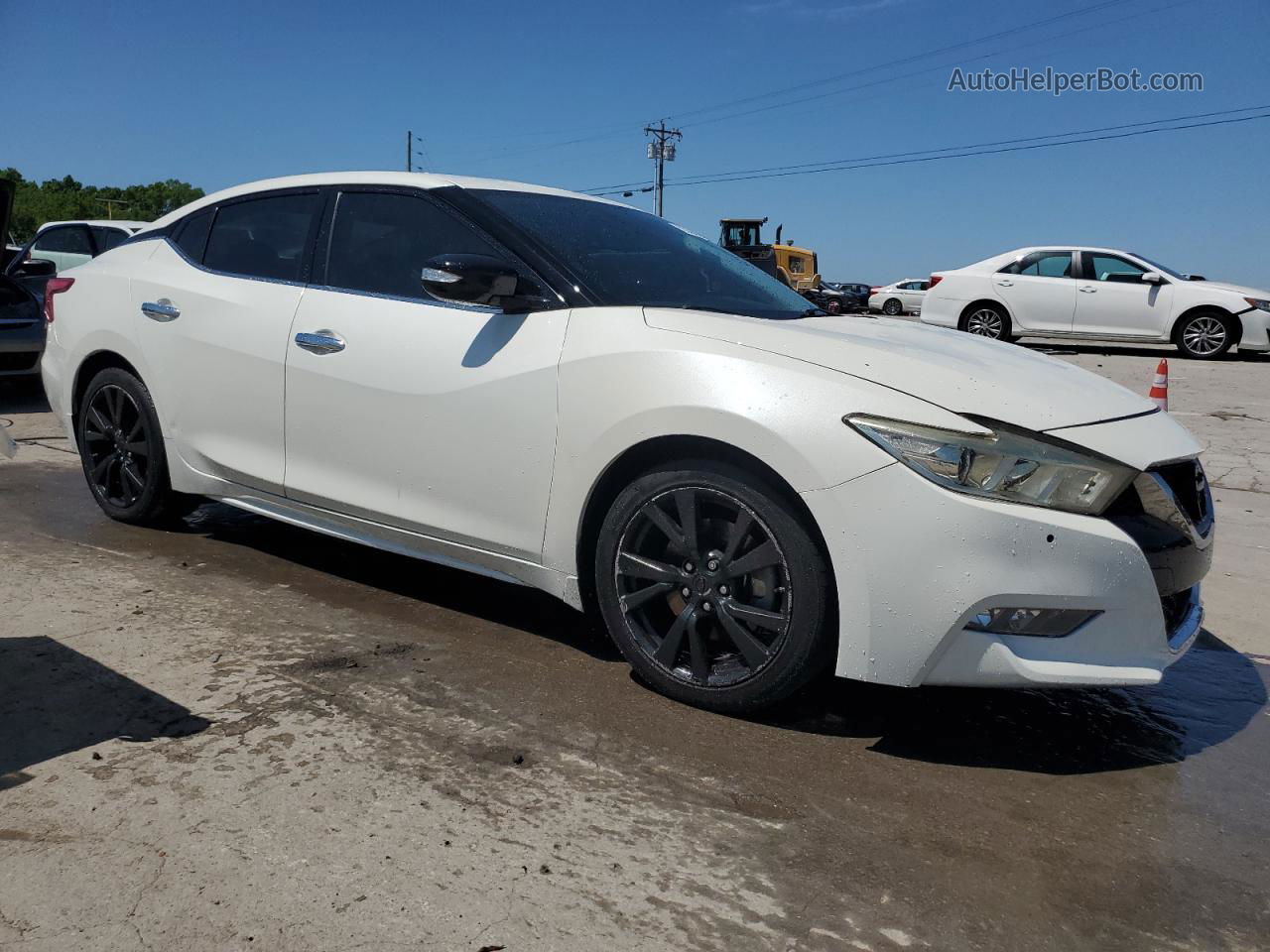 2017 Nissan Maxima 3.5s White vin: 1N4AA6AP1HC420723