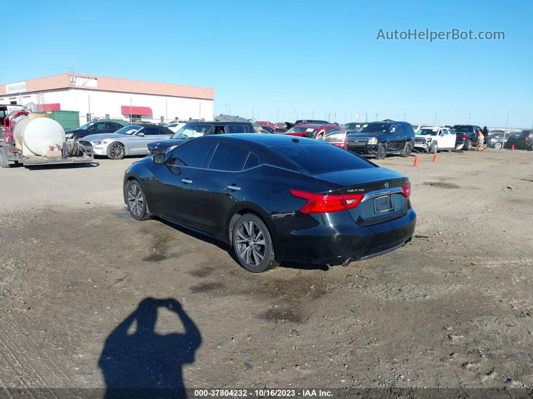 2017 Nissan Maxima Sl Black vin: 1N4AA6AP1HC424271