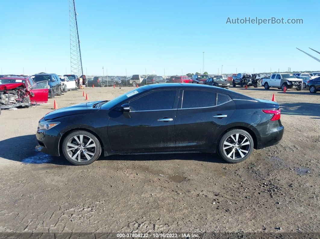 2017 Nissan Maxima Sl Black vin: 1N4AA6AP1HC424271