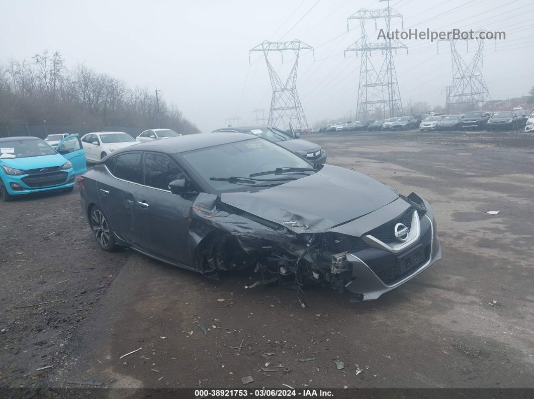 2017 Nissan Maxima 3.5 Sv Gray vin: 1N4AA6AP1HC424528