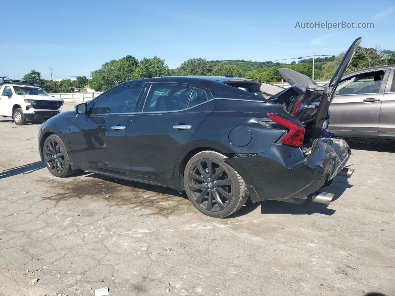 2017 Nissan Maxima 3.5s Черный vin: 1N4AA6AP1HC425808