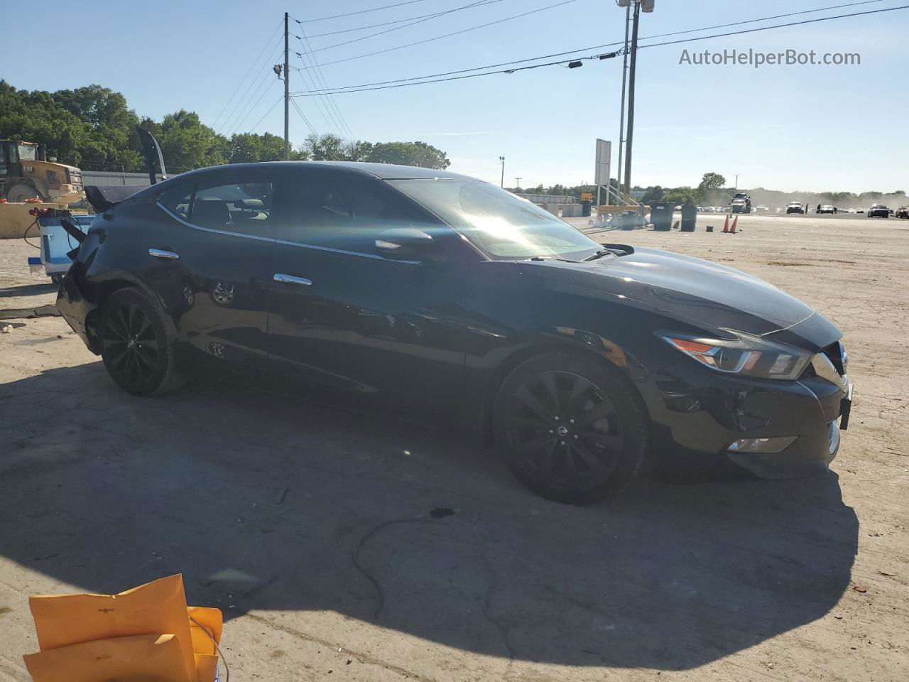 2017 Nissan Maxima 3.5s Черный vin: 1N4AA6AP1HC425808