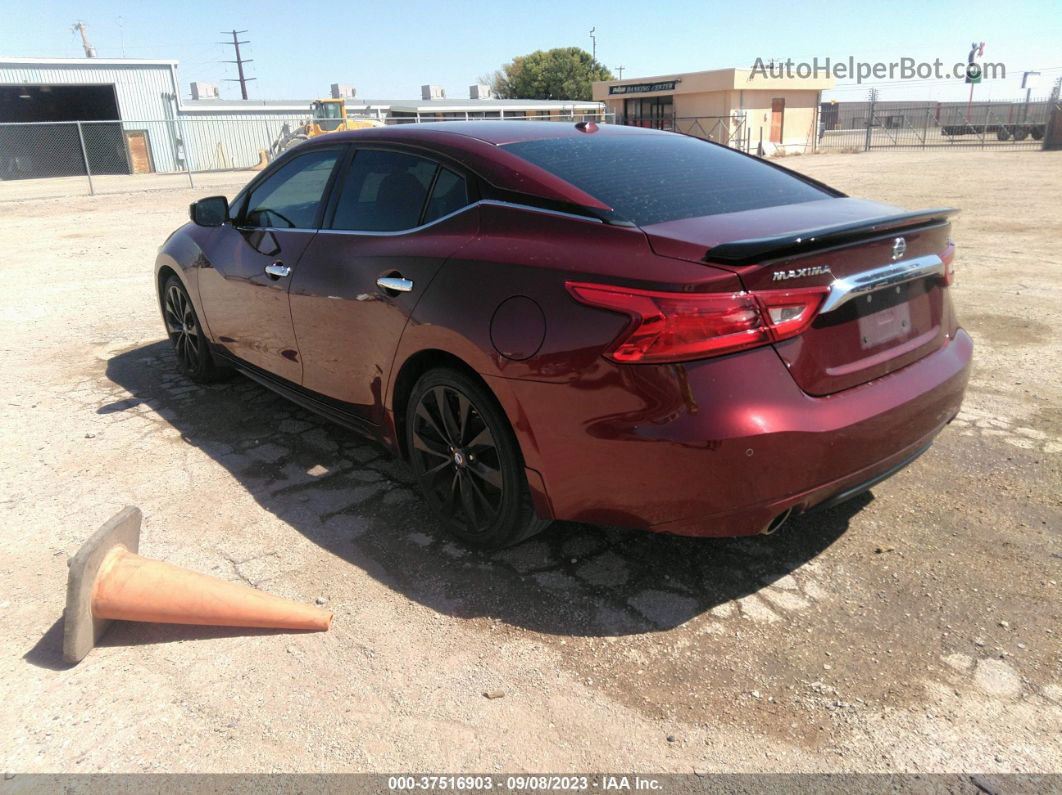 2017 Nissan Maxima 3.5 Sr Red vin: 1N4AA6AP1HC432998