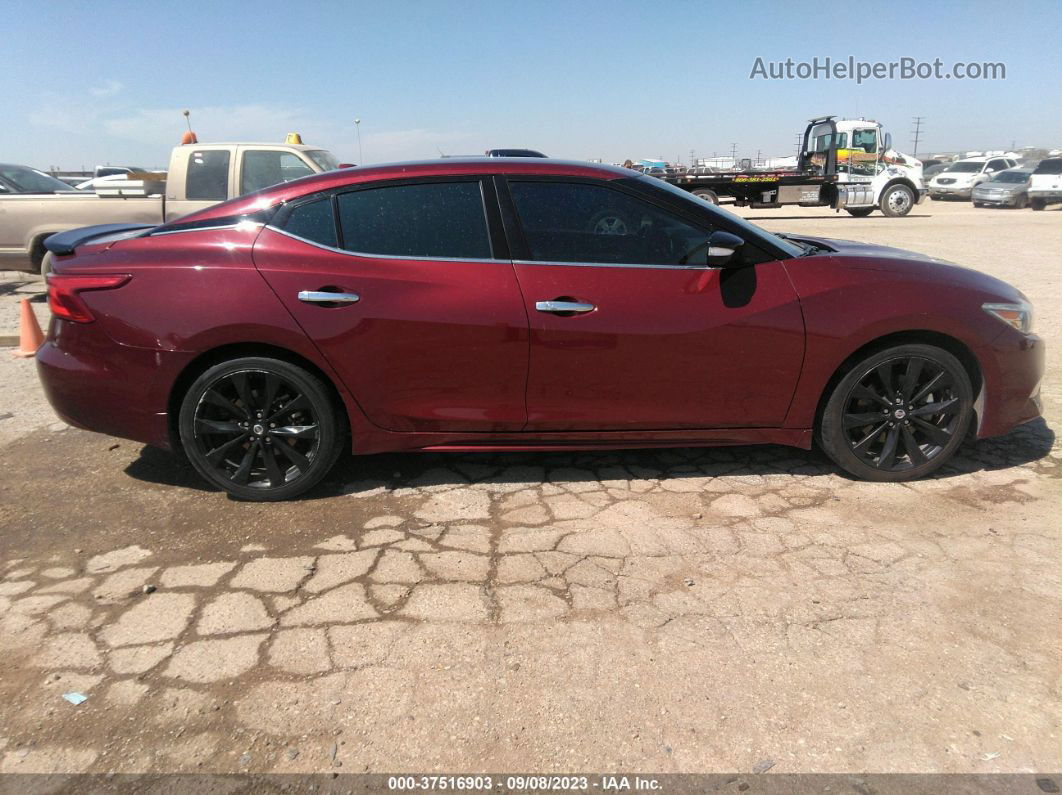 2017 Nissan Maxima 3.5 Sr Красный vin: 1N4AA6AP1HC432998