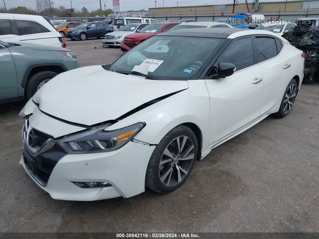 2017 Nissan Maxima 3.5 Sl White vin: 1N4AA6AP1HC435402