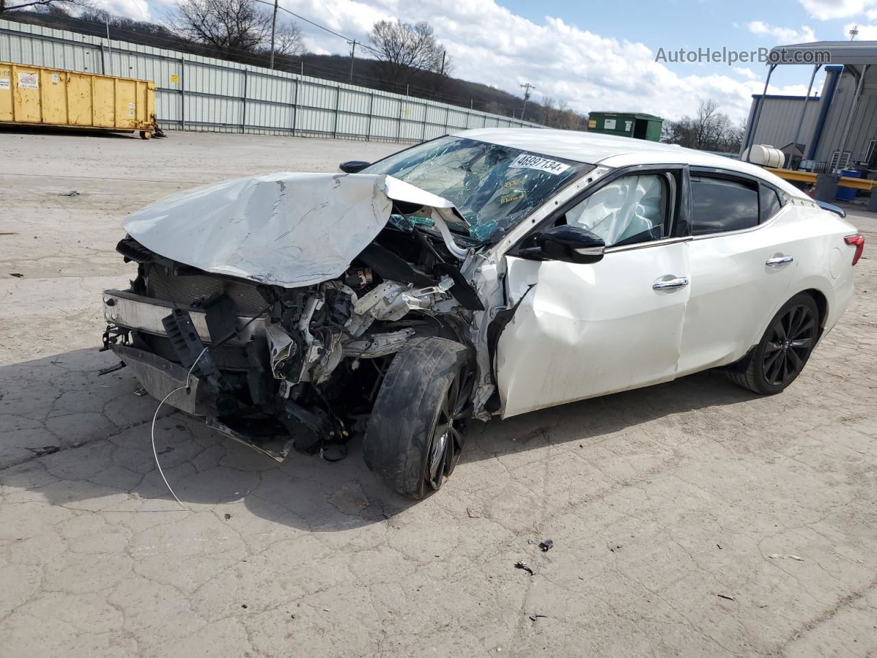 2017 Nissan Maxima 3.5s White vin: 1N4AA6AP1HC436033