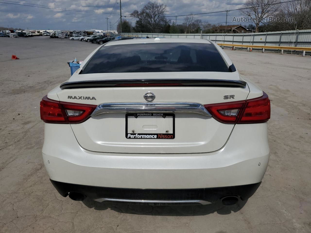 2017 Nissan Maxima 3.5s White vin: 1N4AA6AP1HC436033