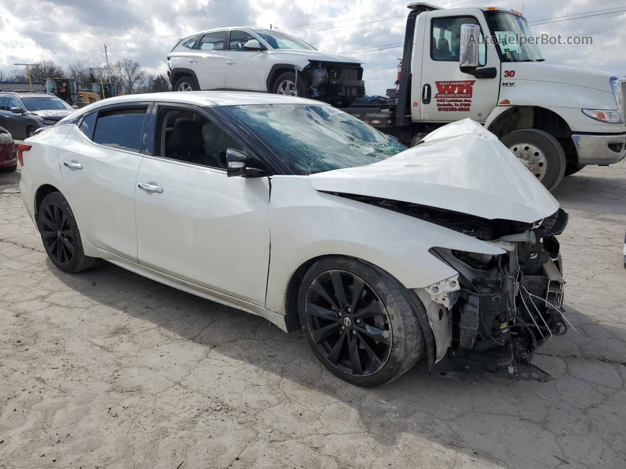 2017 Nissan Maxima 3.5s White vin: 1N4AA6AP1HC436033