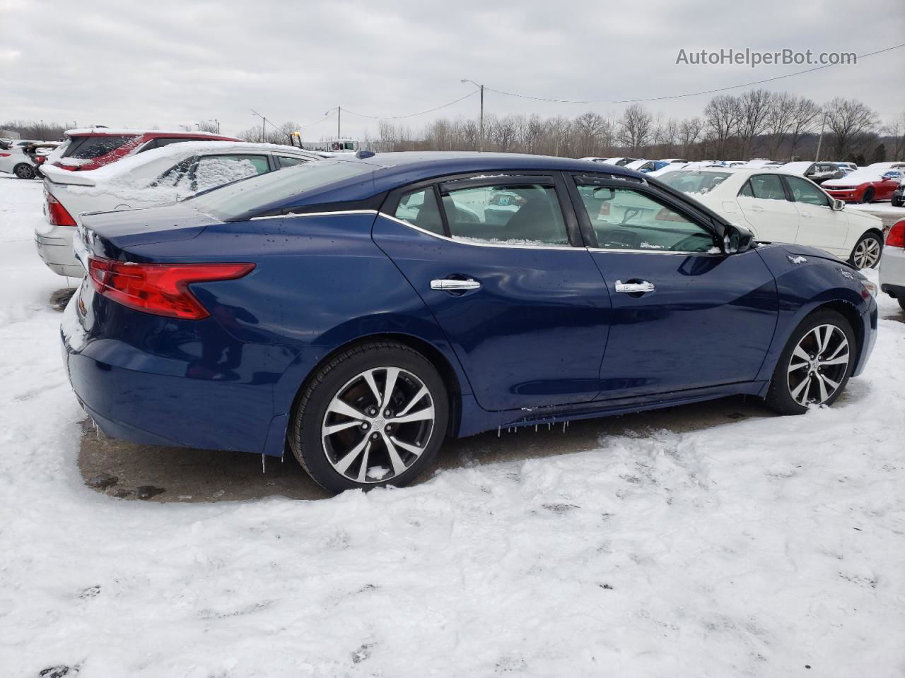 2017 Nissan Maxima 3.5s Синий vin: 1N4AA6AP1HC436114