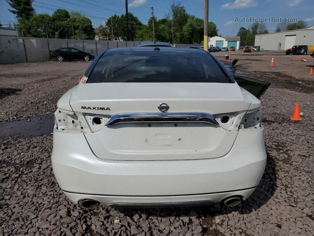 2017 Nissan Maxima 3.5s White vin: 1N4AA6AP1HC441880