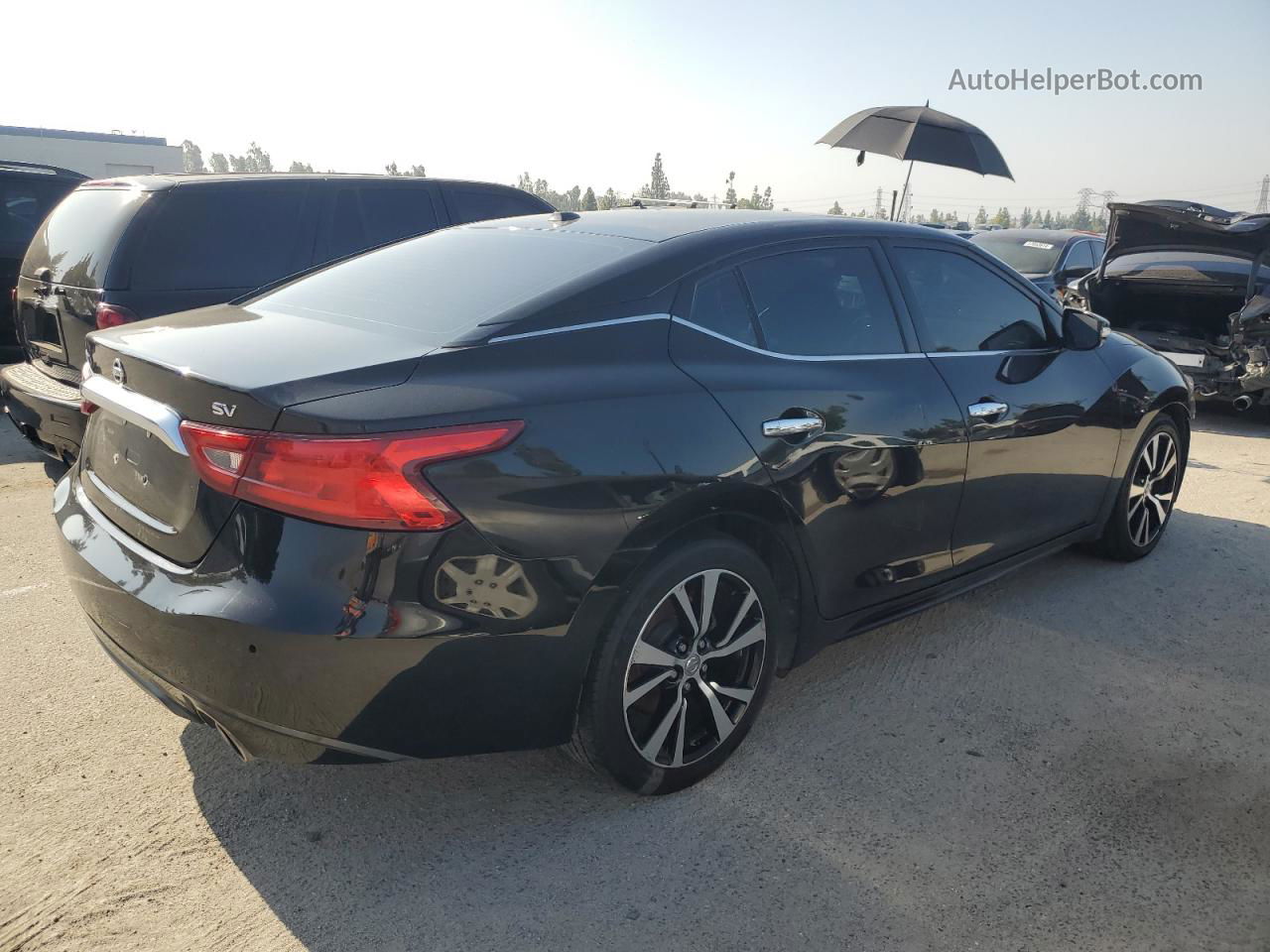 2017 Nissan Maxima 3.5s Черный vin: 1N4AA6AP1HC444245