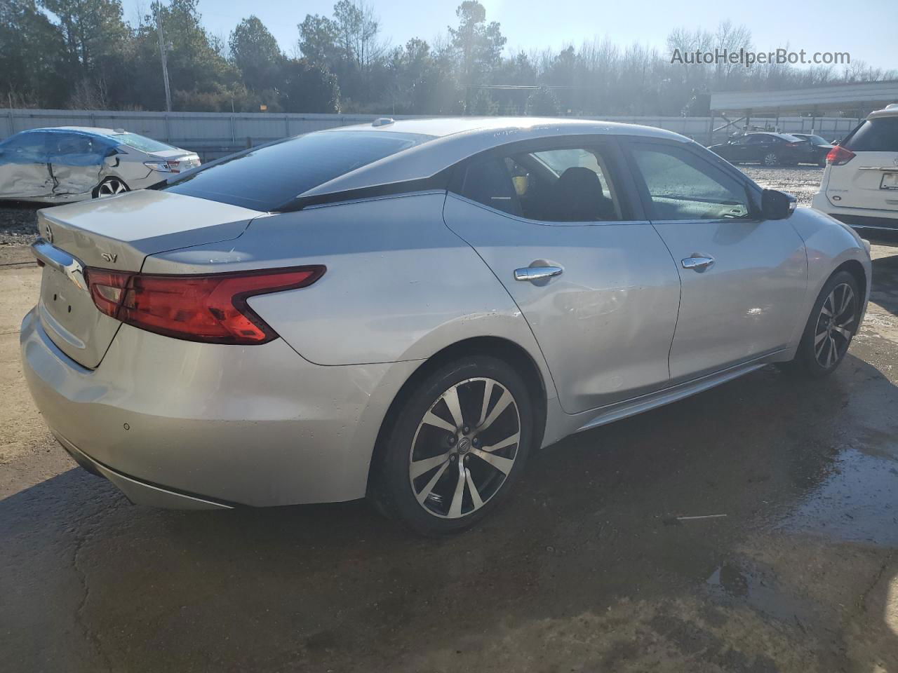 2017 Nissan Maxima 3.5s Silver vin: 1N4AA6AP1HC449431