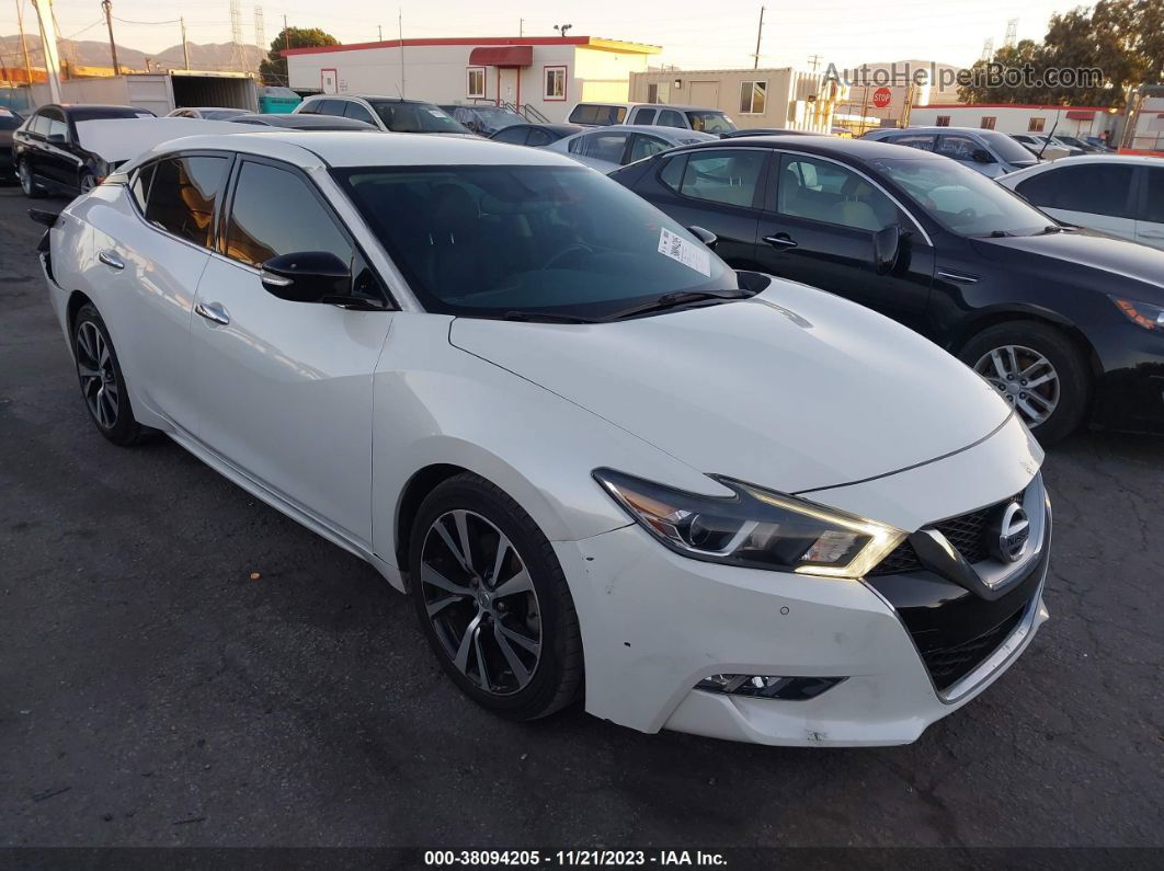 2017 Nissan Maxima 3.5 Sv Белый vin: 1N4AA6AP1HC451759