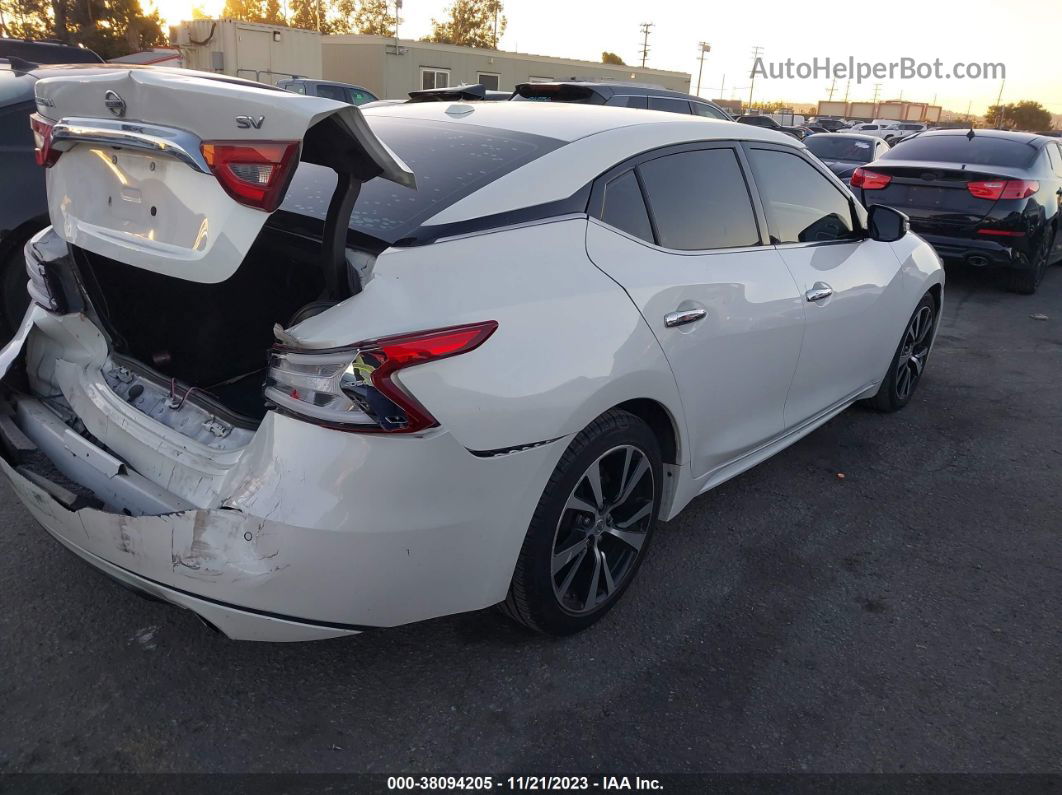 2017 Nissan Maxima 3.5 Sv White vin: 1N4AA6AP1HC451759