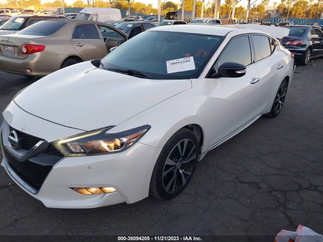 2017 Nissan Maxima 3.5 Sv White vin: 1N4AA6AP1HC451759