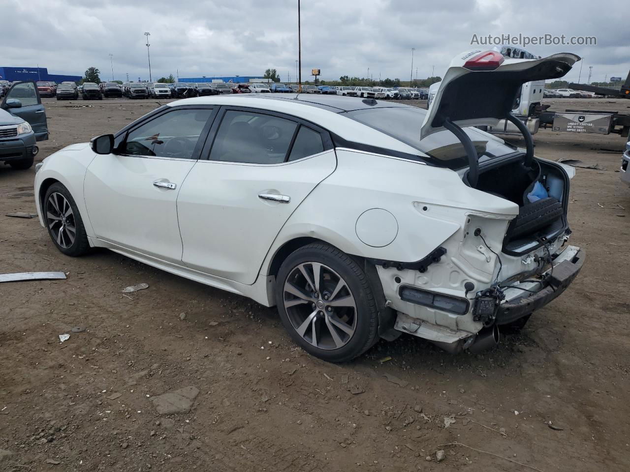 2017 Nissan Maxima 3.5s White vin: 1N4AA6AP1HC452684