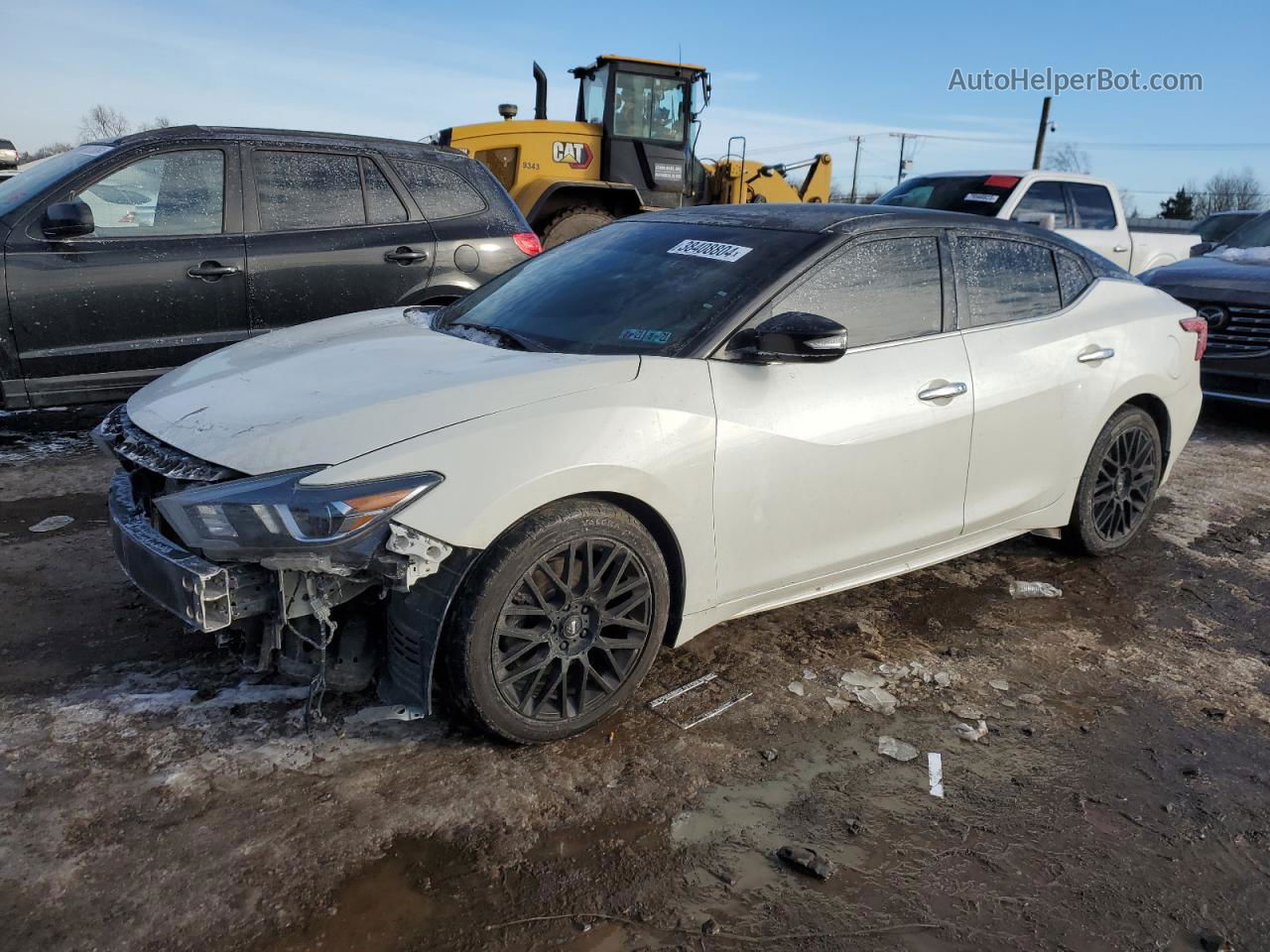 2017 Nissan Maxima 3.5s Белый vin: 1N4AA6AP1HC455309