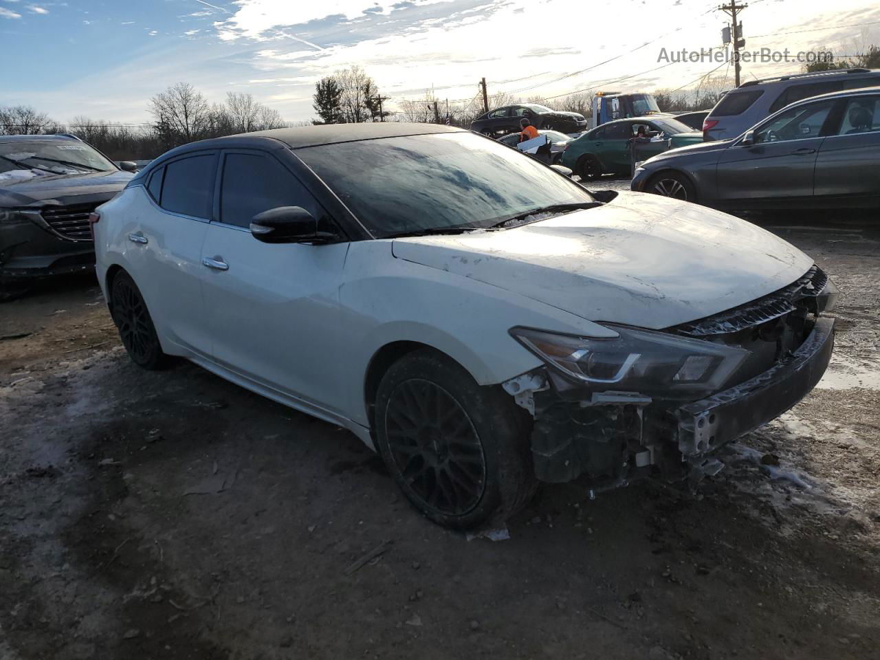 2017 Nissan Maxima 3.5s White vin: 1N4AA6AP1HC455309