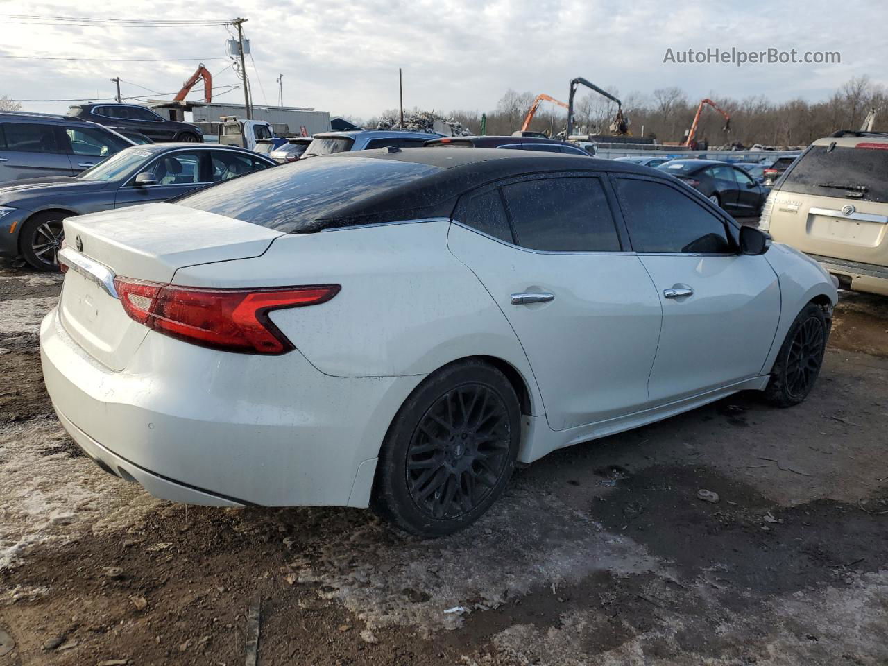 2017 Nissan Maxima 3.5s White vin: 1N4AA6AP1HC455309