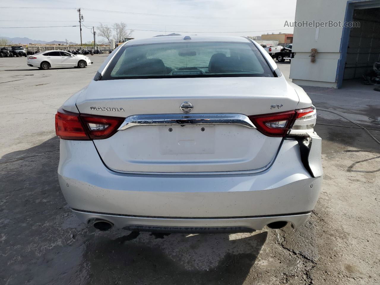 2018 Nissan Maxima 3.5s Silver vin: 1N4AA6AP1JC384859