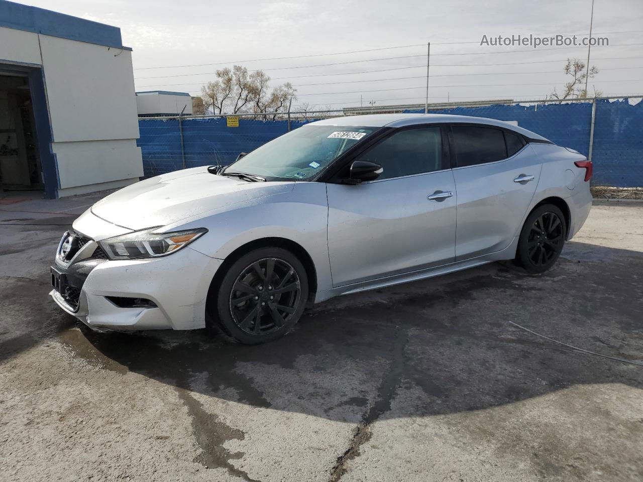 2018 Nissan Maxima 3.5s Silver vin: 1N4AA6AP1JC384859