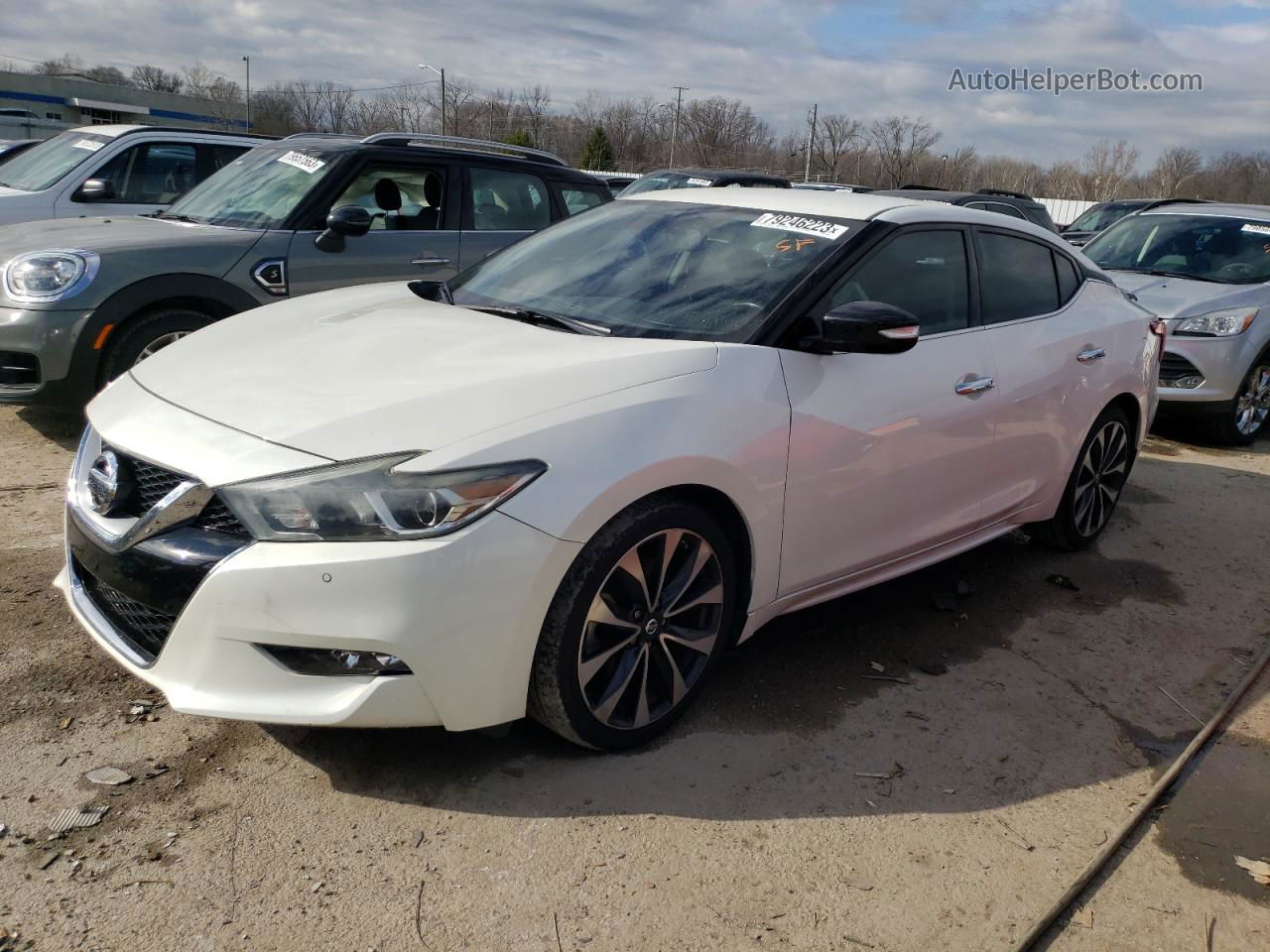 2016 Nissan Maxima 3.5s White vin: 1N4AA6AP2GC375287