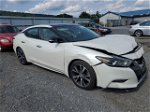 2016 Nissan Maxima 3.5s White vin: 1N4AA6AP2GC386371