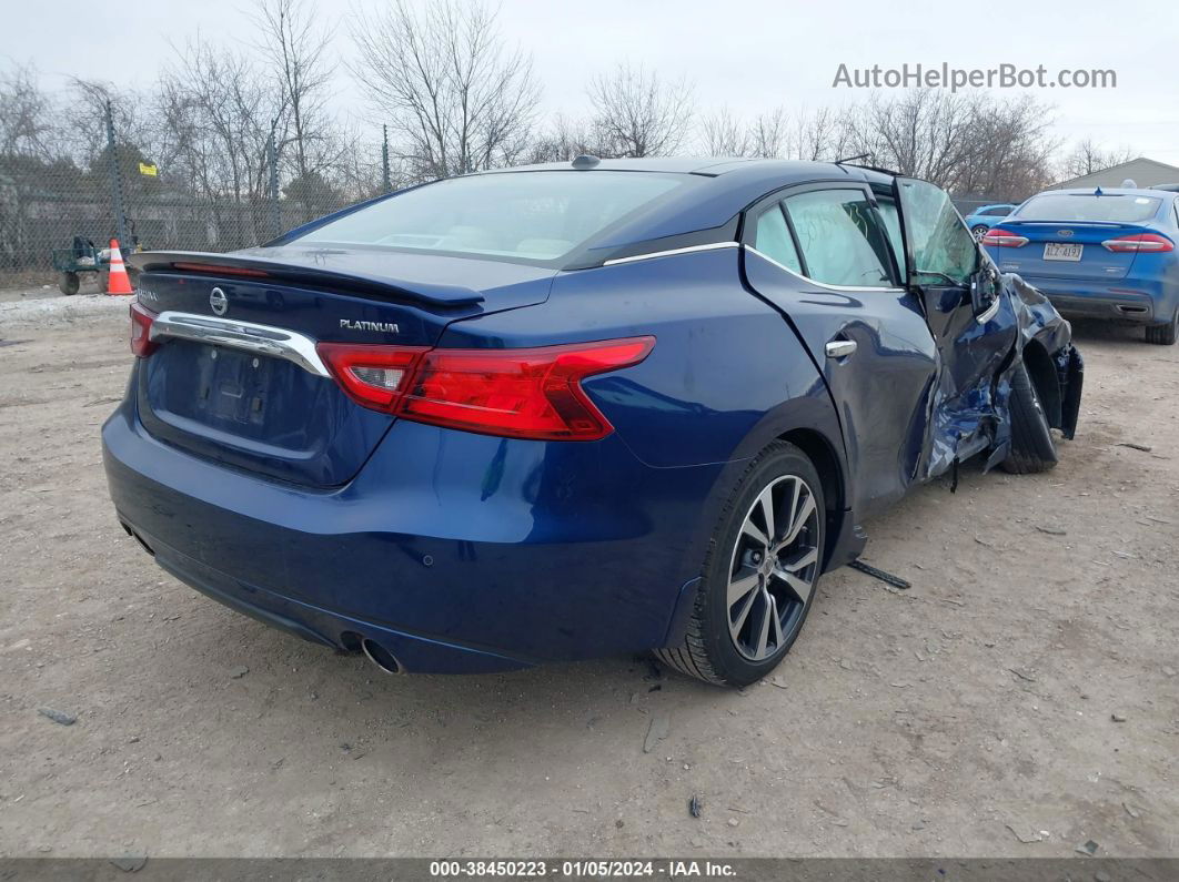 2016 Nissan Maxima 3.5 Platinum Blue vin: 1N4AA6AP2GC392025