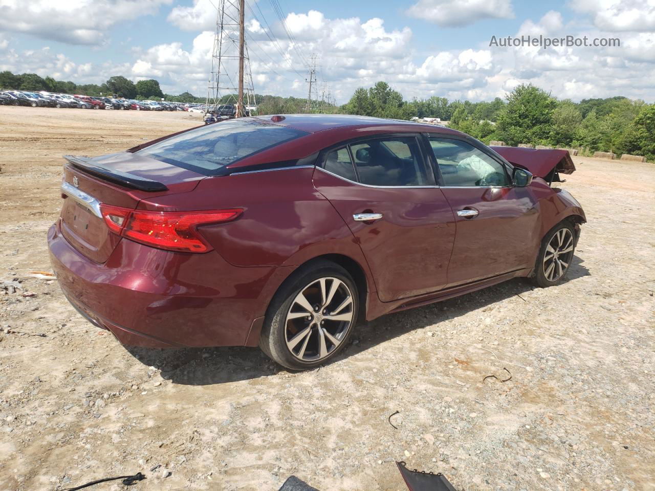 2016 Nissan Maxima 3.5s Red vin: 1N4AA6AP2GC393997