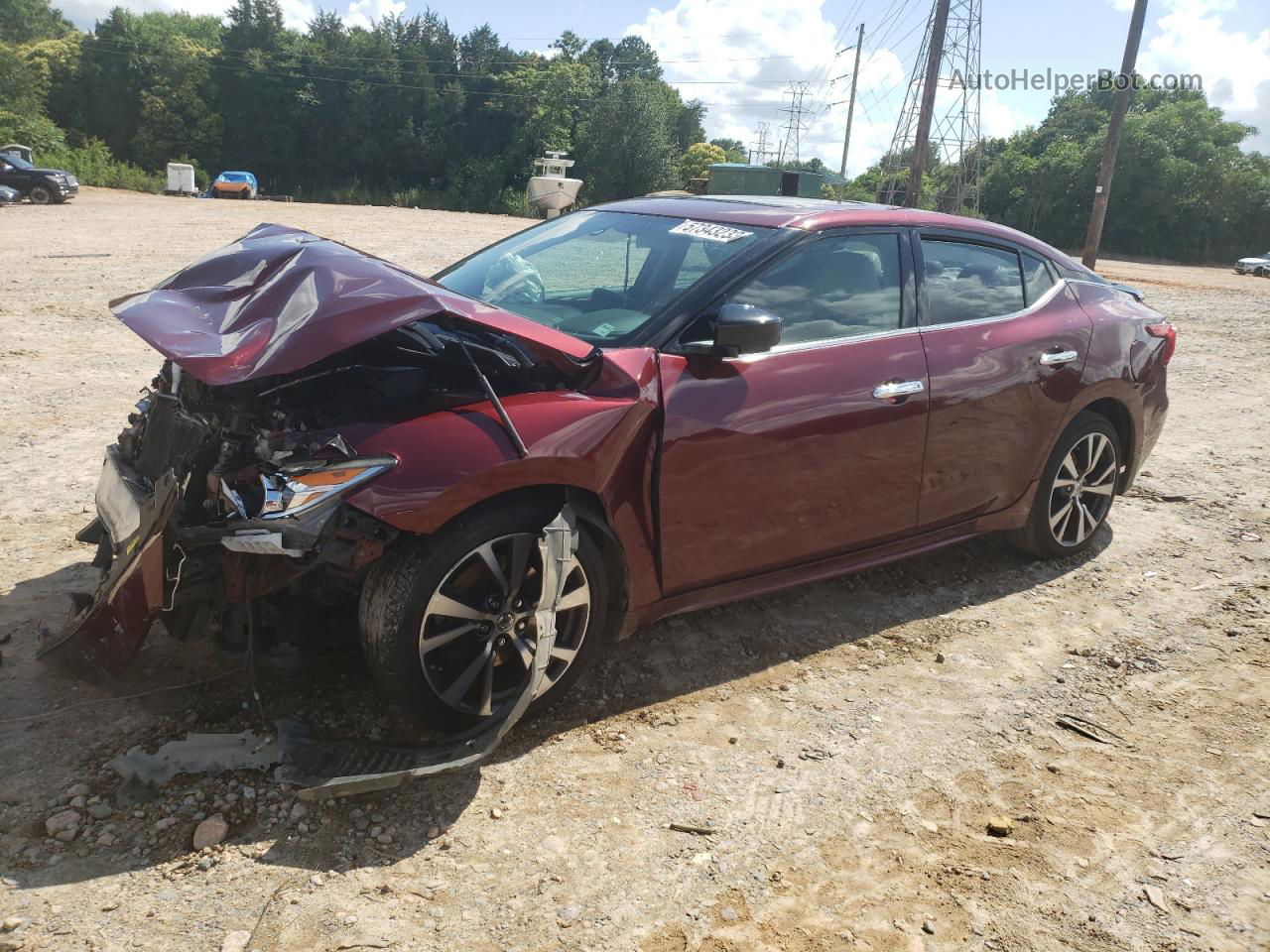 2016 Nissan Maxima 3.5s Red vin: 1N4AA6AP2GC393997