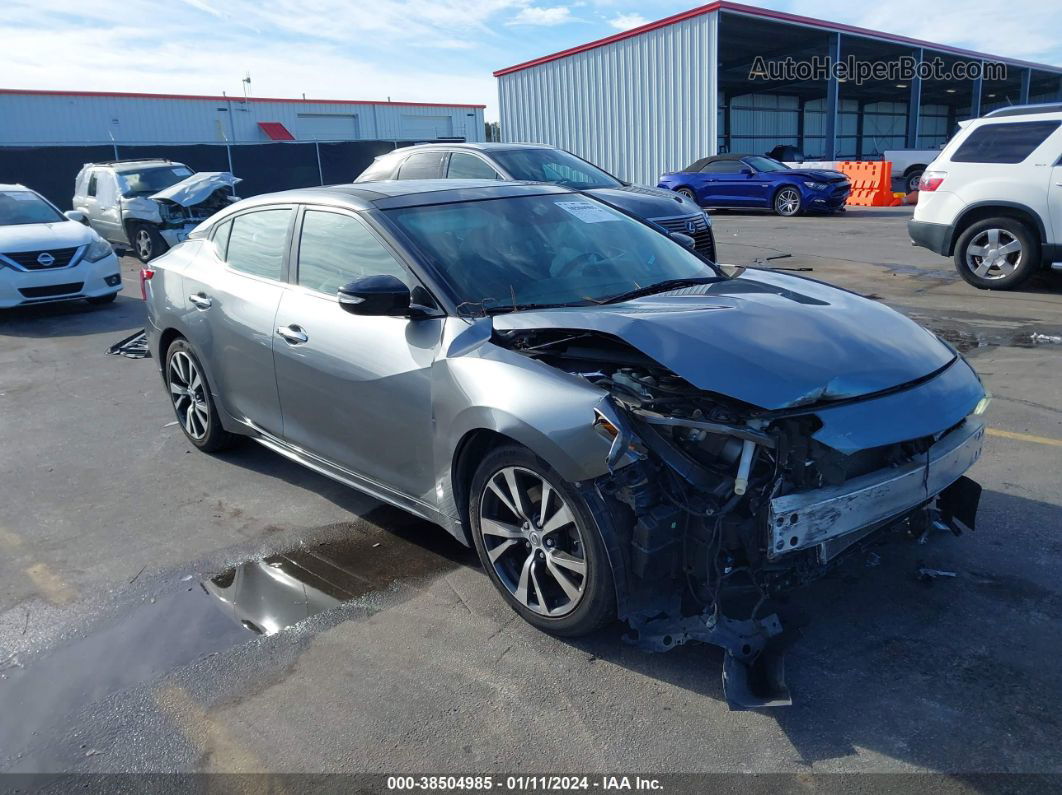 2016 Nissan Maxima 3.5 Sl Gray vin: 1N4AA6AP2GC396463