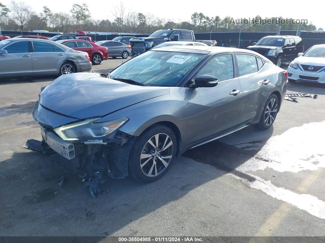 2016 Nissan Maxima 3.5 Sl Gray vin: 1N4AA6AP2GC396463