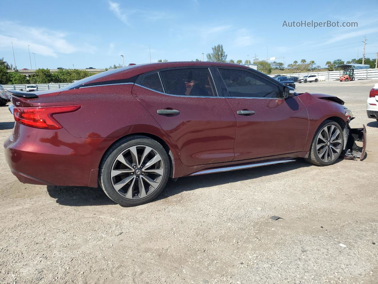 2016 Nissan Maxima 3.5s Red vin: 1N4AA6AP2GC402021