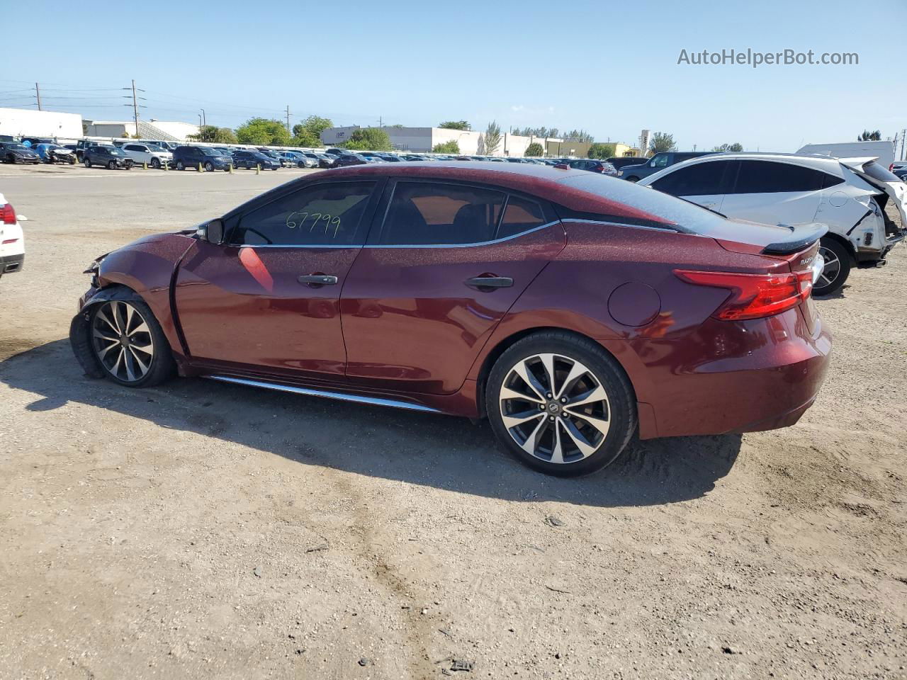 2016 Nissan Maxima 3.5s Red vin: 1N4AA6AP2GC402021