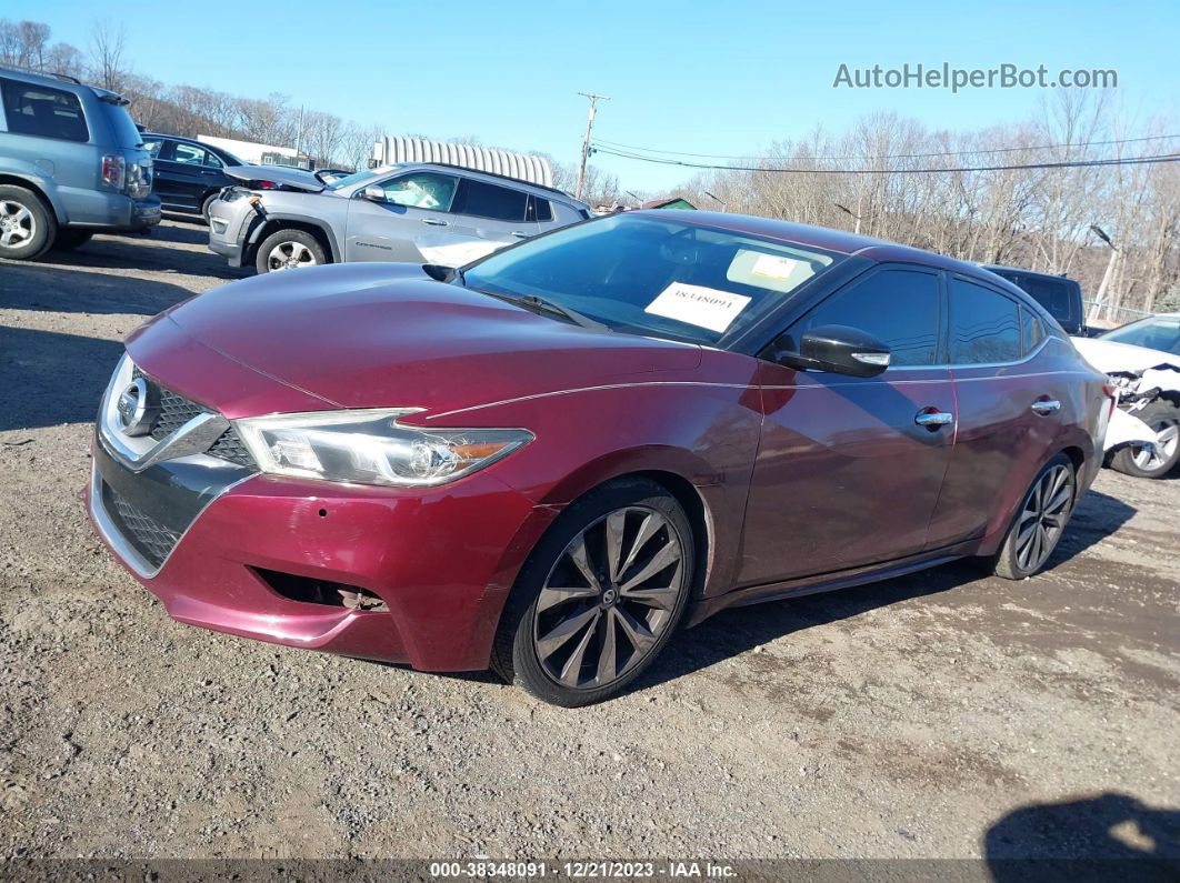 2016 Nissan Maxima 3.5 Sr Red vin: 1N4AA6AP2GC405355