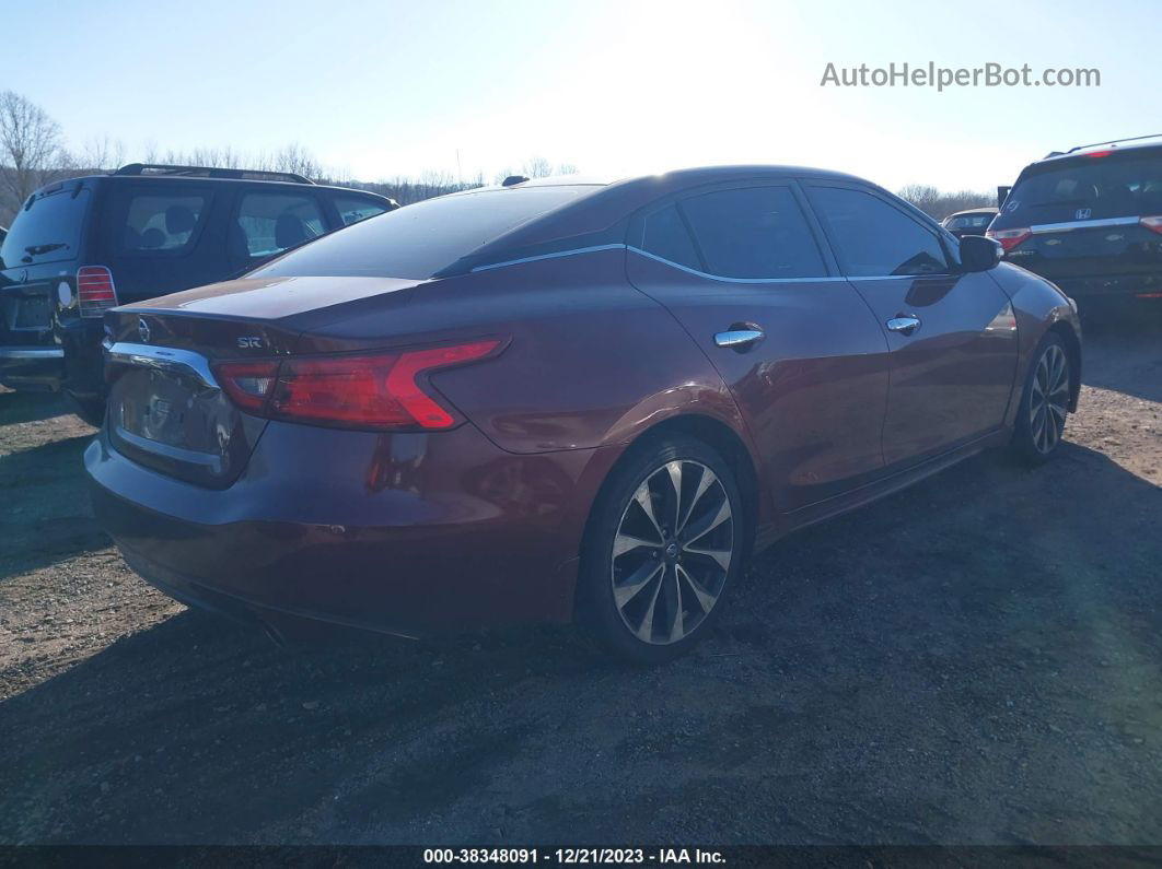 2016 Nissan Maxima 3.5 Sr Красный vin: 1N4AA6AP2GC405355