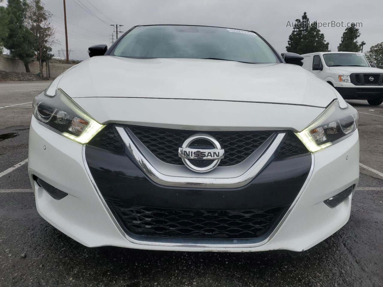 2016 Nissan Maxima 3.5s White vin: 1N4AA6AP2GC410667