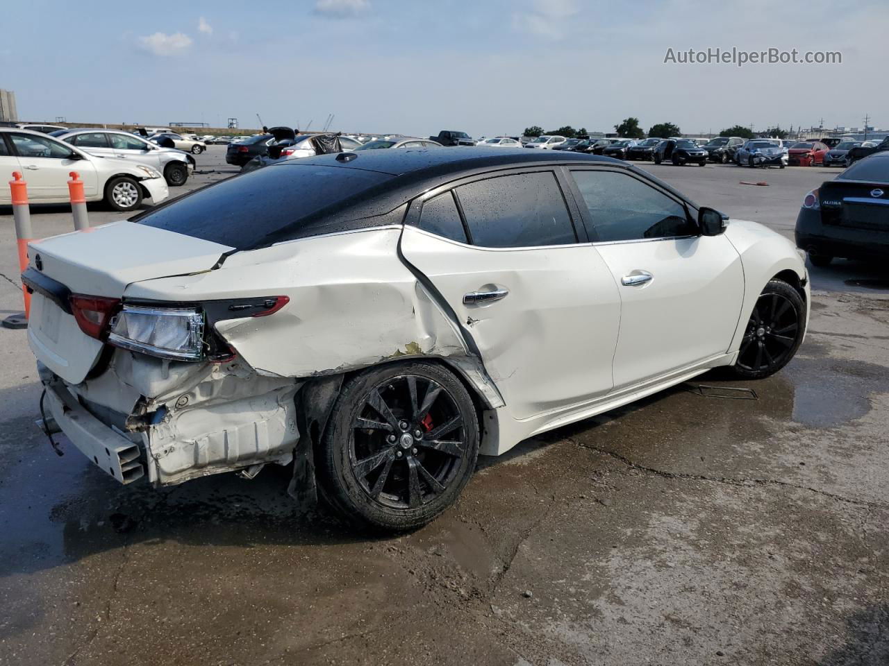 2016 Nissan Maxima 3.5s White vin: 1N4AA6AP2GC434774