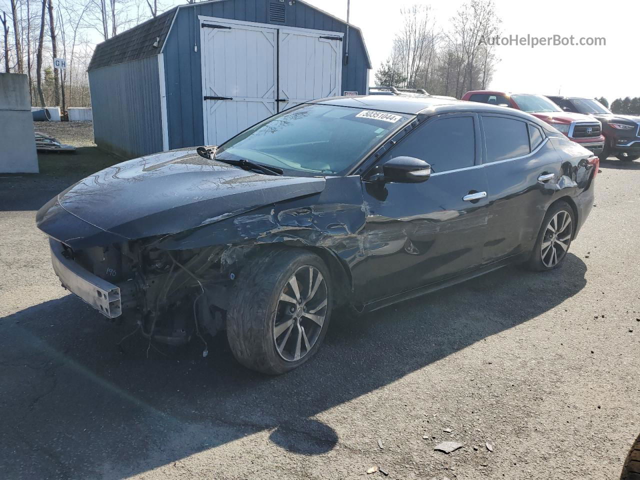 2017 Nissan Maxima 3.5s Black vin: 1N4AA6AP2HC370138